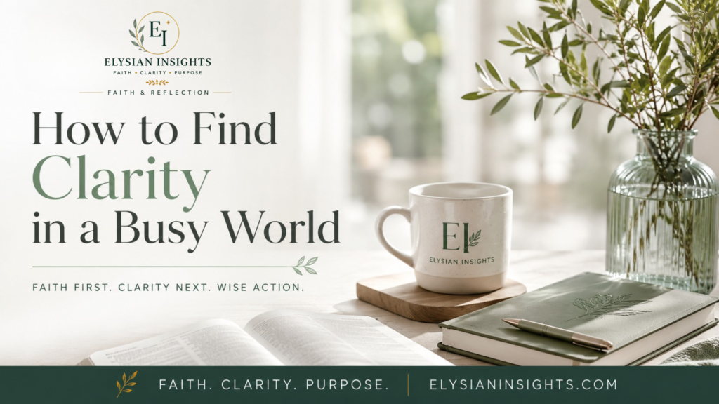 How to Find Clarity in a Busy World