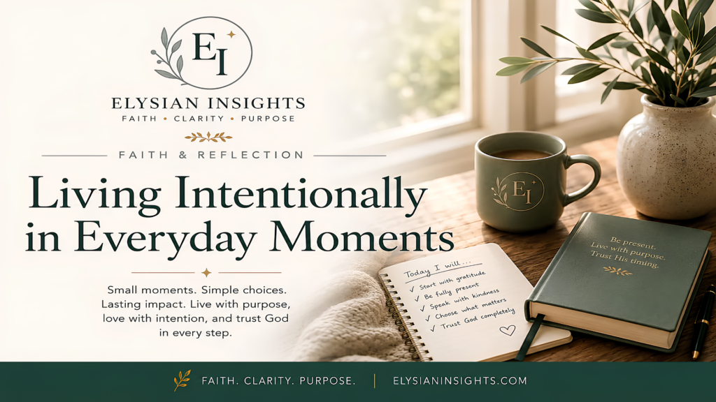 Living Intentionally in Everyday Moments