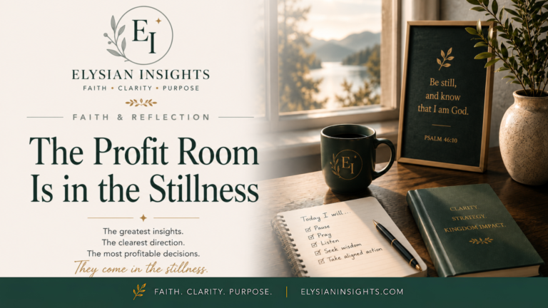 The Profit Room Is in the Stillness