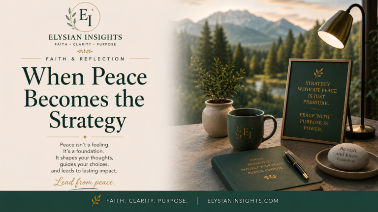 When Peace Becomes the Strategy